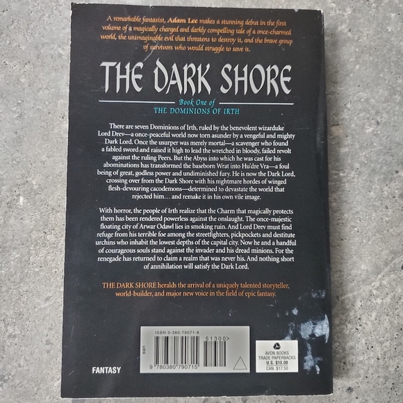 The Dark Shore by Adam Lee (paperback book) - Picture 7 of 7